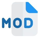 MOD File icon in shadow style